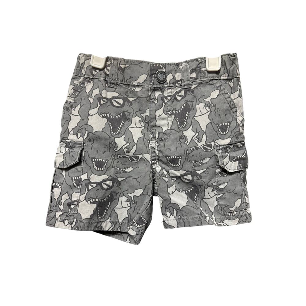 Gray Dino Shorts - Garanimals - 18mo